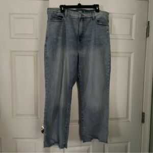 Women’s Old Navy Blue Sky Hi Straight Extra High Rise Jeans Size 18